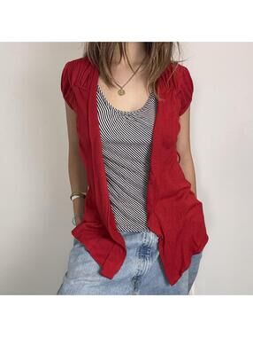 Y2K 2010s layered cardigan and tank top ! Heart Soul size medium